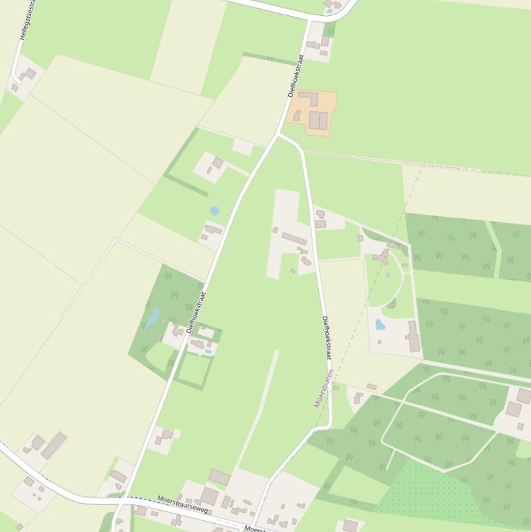 Kaart van de Diefhoekstraat.