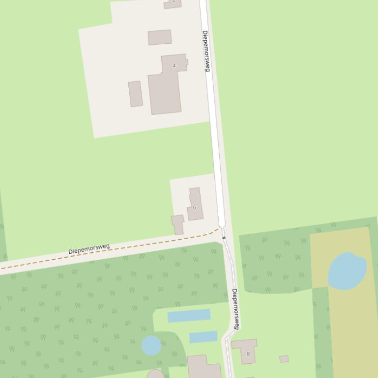Kaart van de Diepemorsweg.