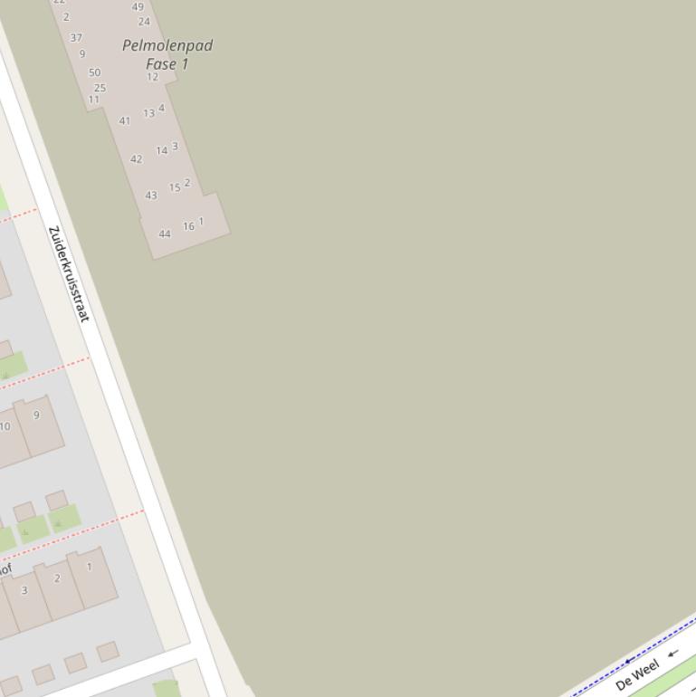 Kaart van de Dieuw van Vlietstraat.