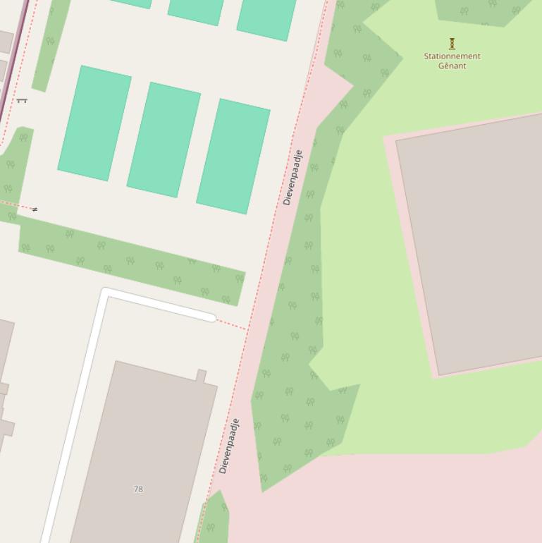 Kaart van  Dievenpaadje.