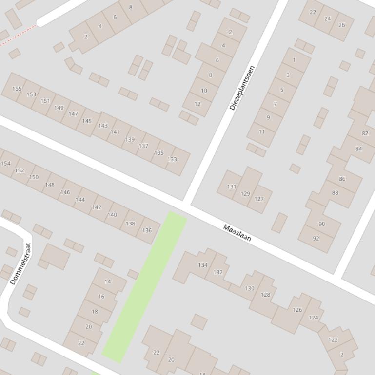 Kaart van het Diezeplantsoen.