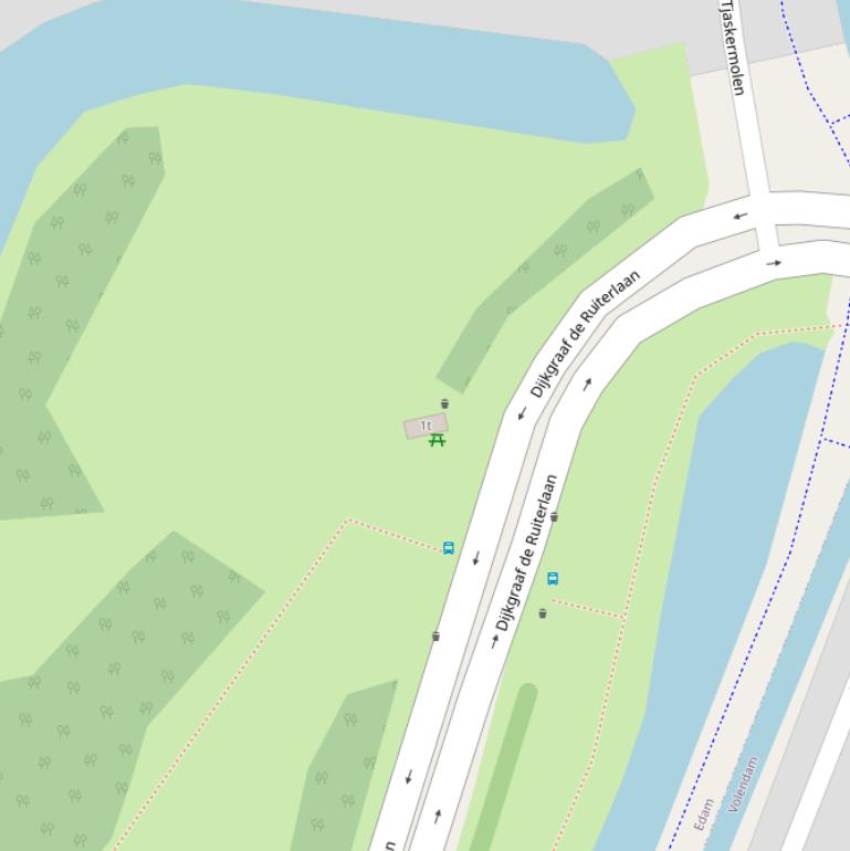 Kaart van  Dijkgraaf de Ruiterlaan.