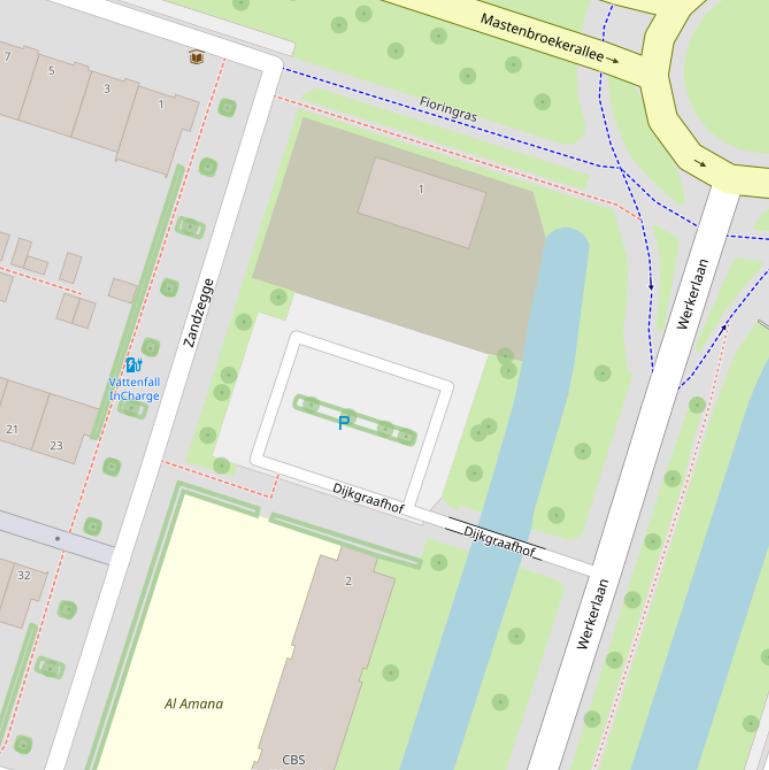 Kaart van de Dijkgraafhof.