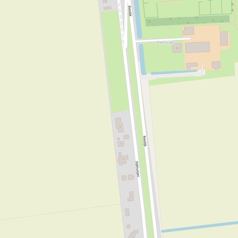 Kaart van  Dijkhuisjes.