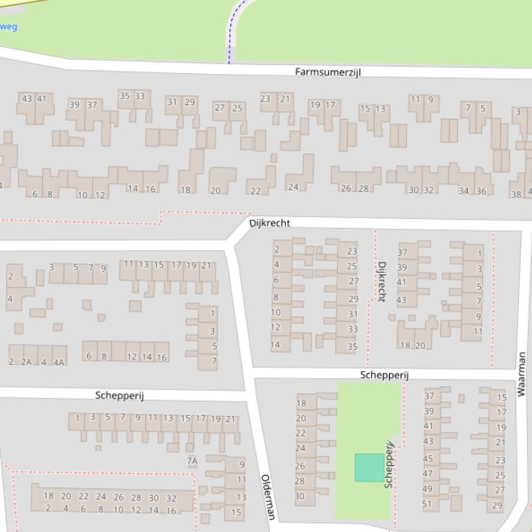 Kaart van  Dijkrecht.