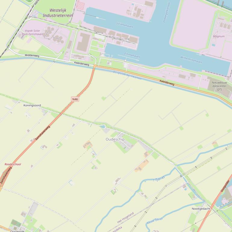 Kaart van de Dijkweg.