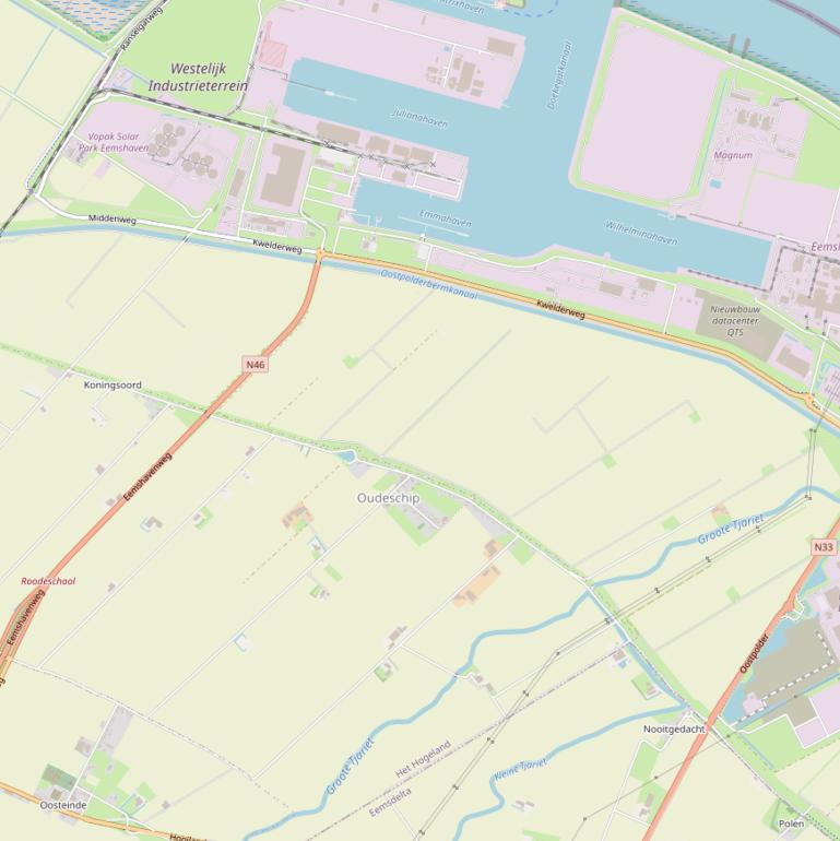 Kaart van de Dijkweg.