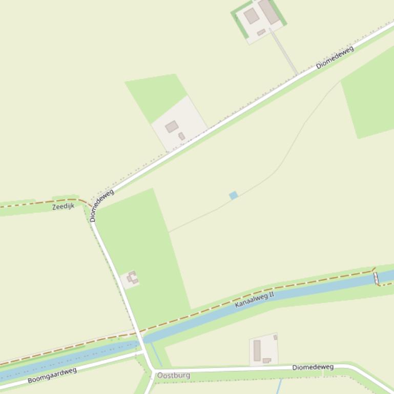 Kaart van de Diomedeweg.