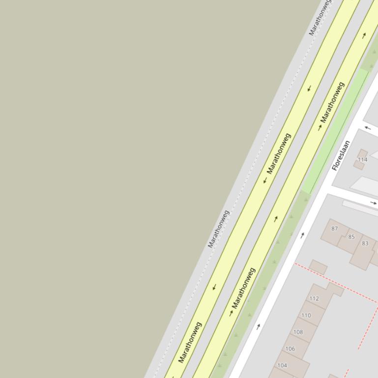 Kaart van de Dirk Haddemanstraat.