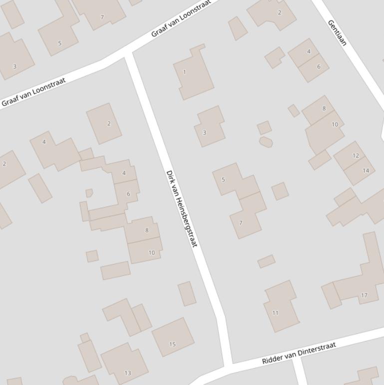 Kaart van de Dirk van Heinsbergstraat.