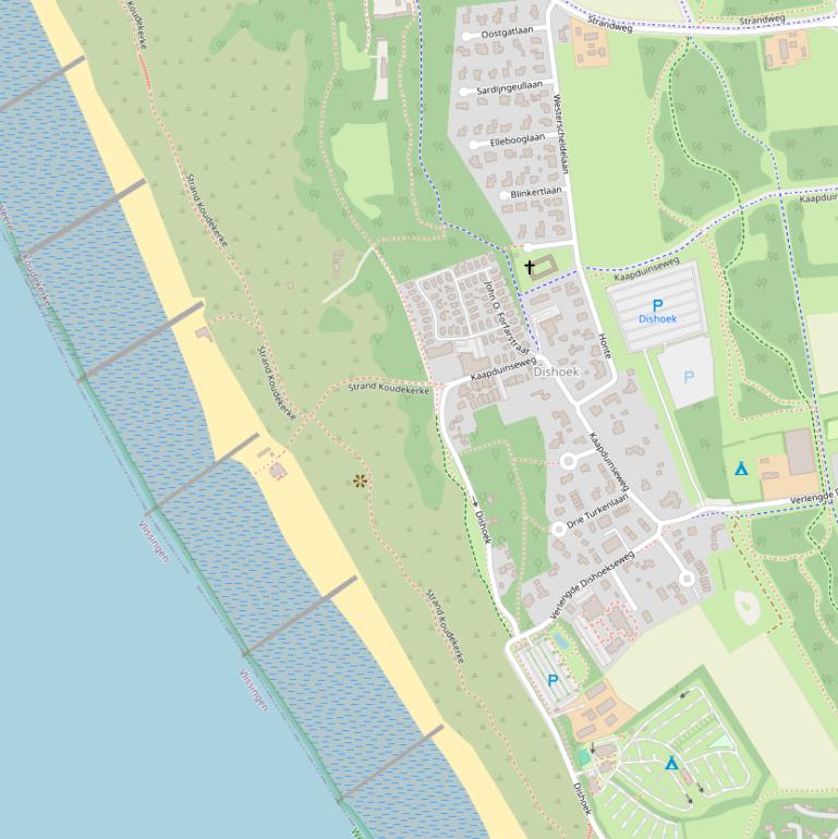 Kaart van  Dishoek.