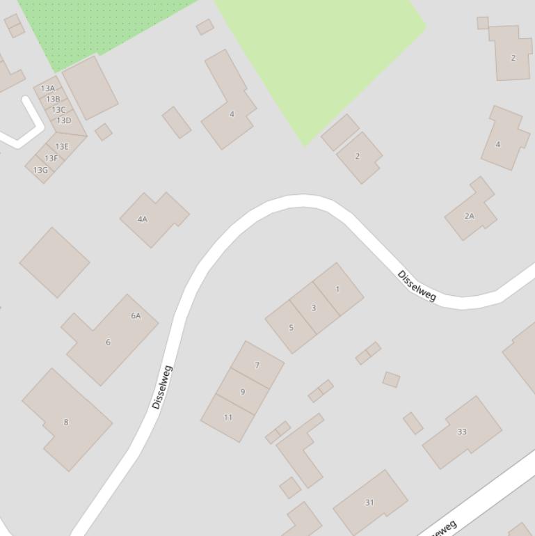 Kaart van de Disselweg.