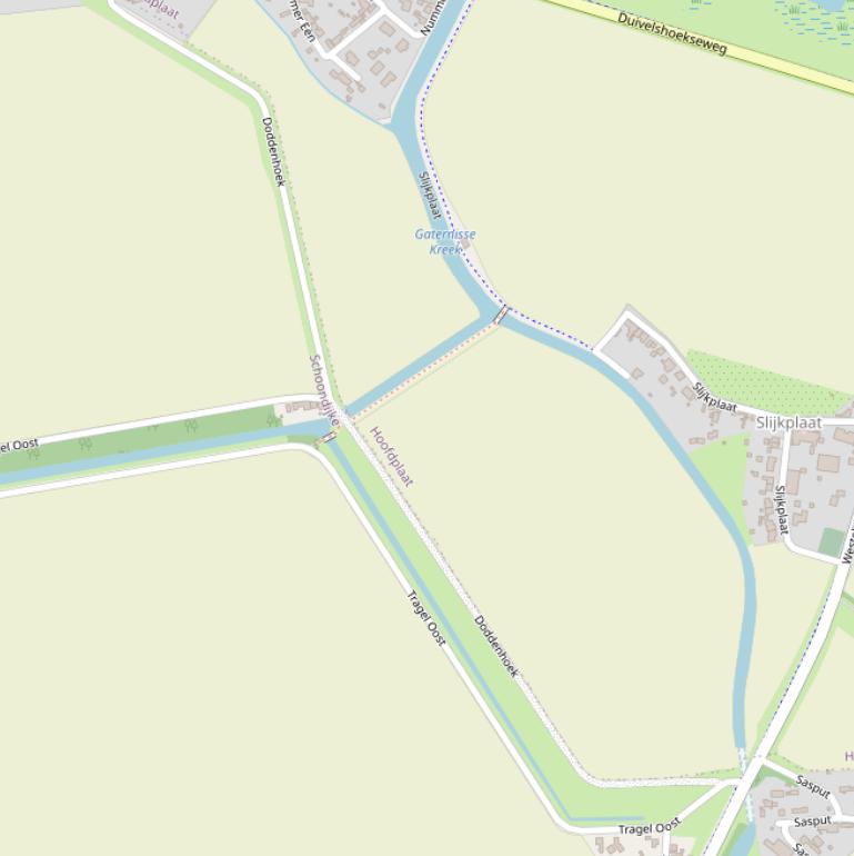 Kaart van  Doddenhoek.