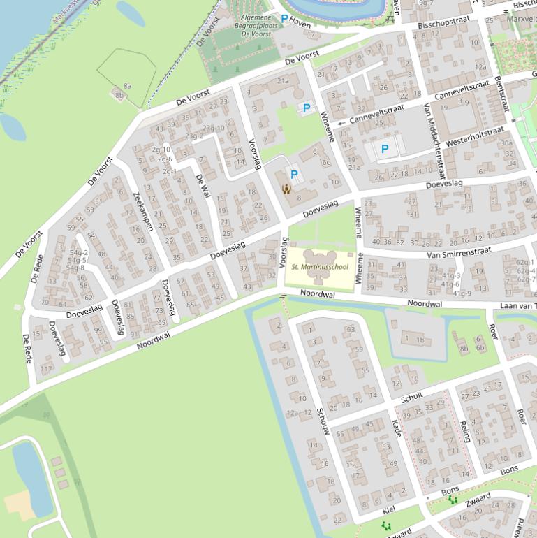 Kaart van  Doeveslag.