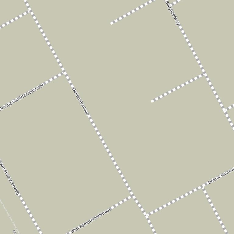 Kaart van de Dokter Bonlaan.