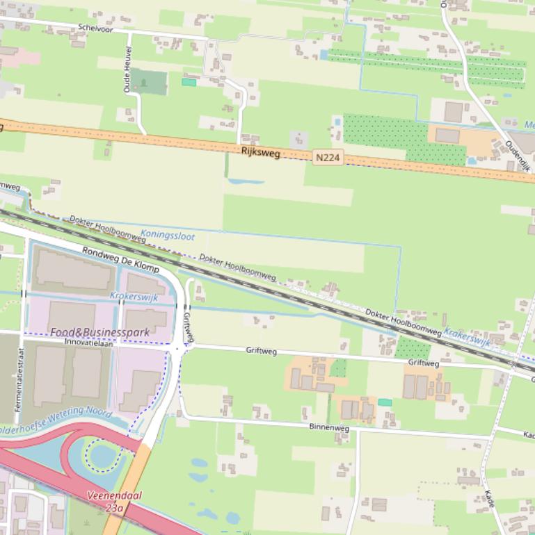 Kaart van de Dokter Hoolboomweg.