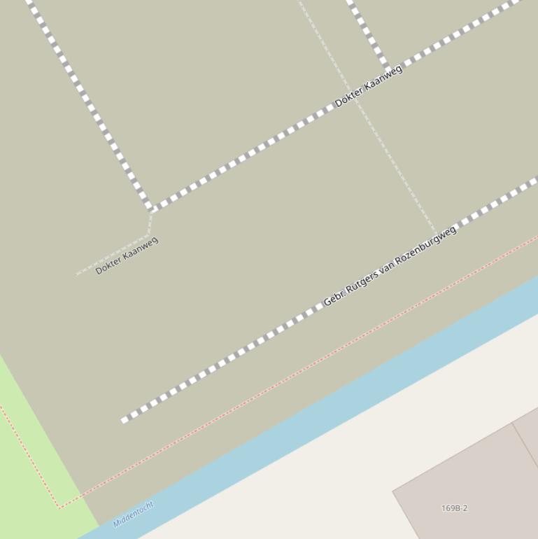 Kaart van de Dokter Kaanweg.