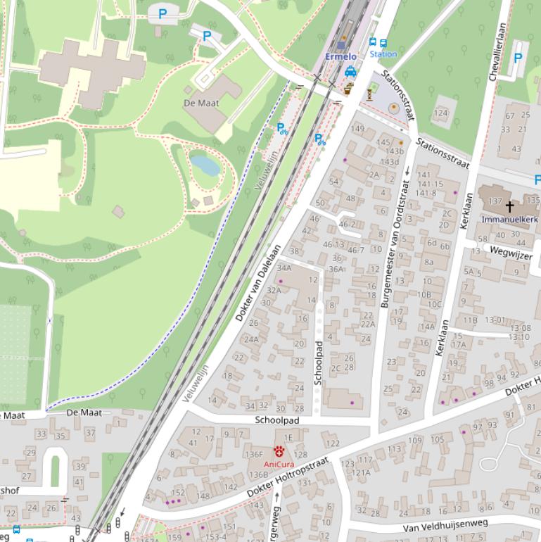 Kaart van de Dokter van Dalelaan.