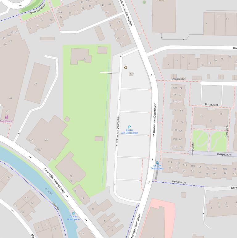 Kaart van het Dokter van Doornplein.