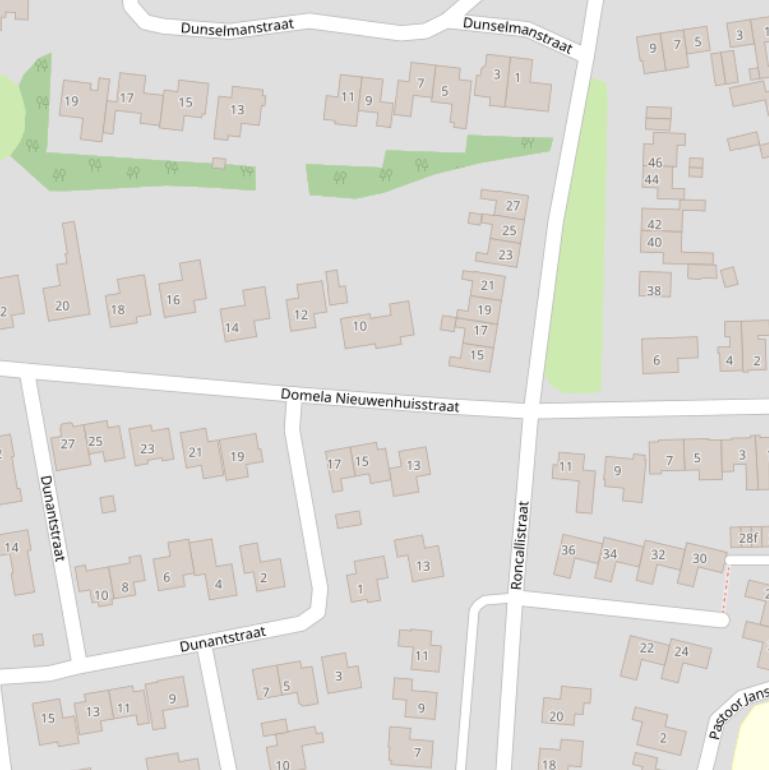 Kaart van de Domela Nieuwenhuisstraat.