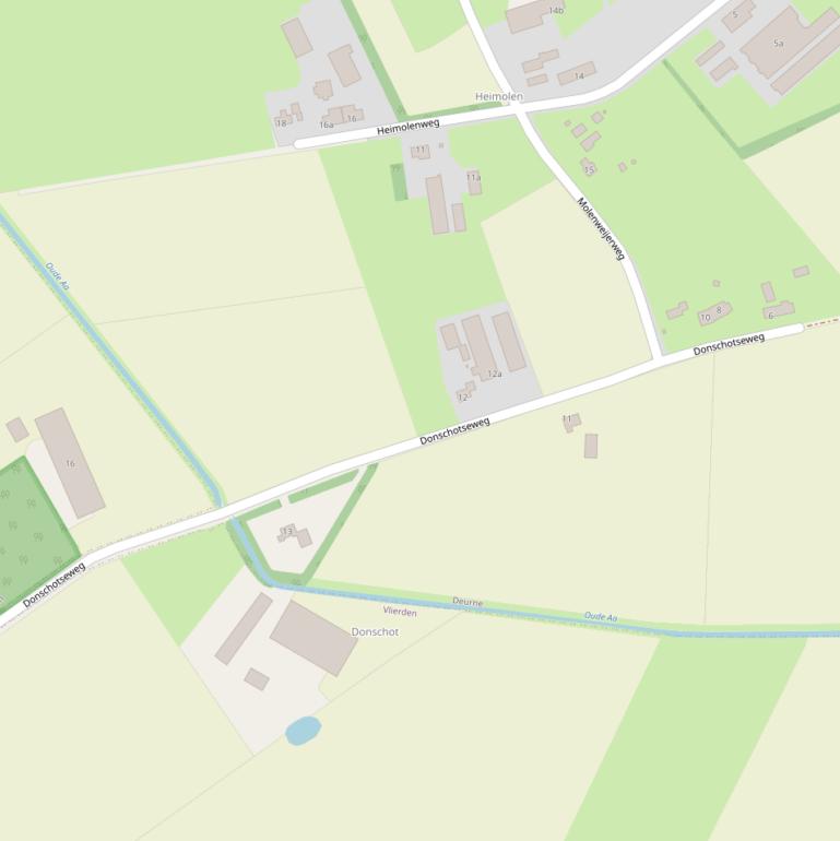 Kaart van de Donschotseweg.