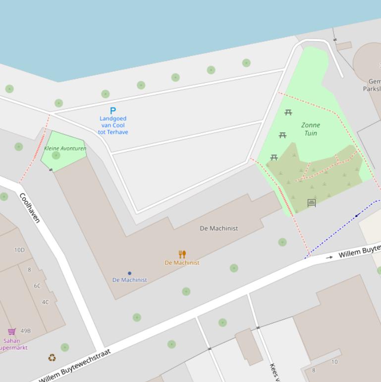 Kaart van het Dora Dolzplein.