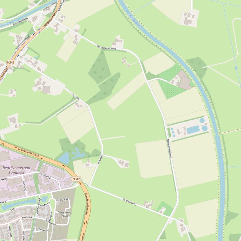 Kaart van de Dorpermeienweg.