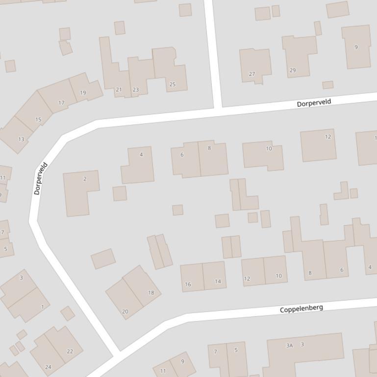 Kaart van het Dorperveld.