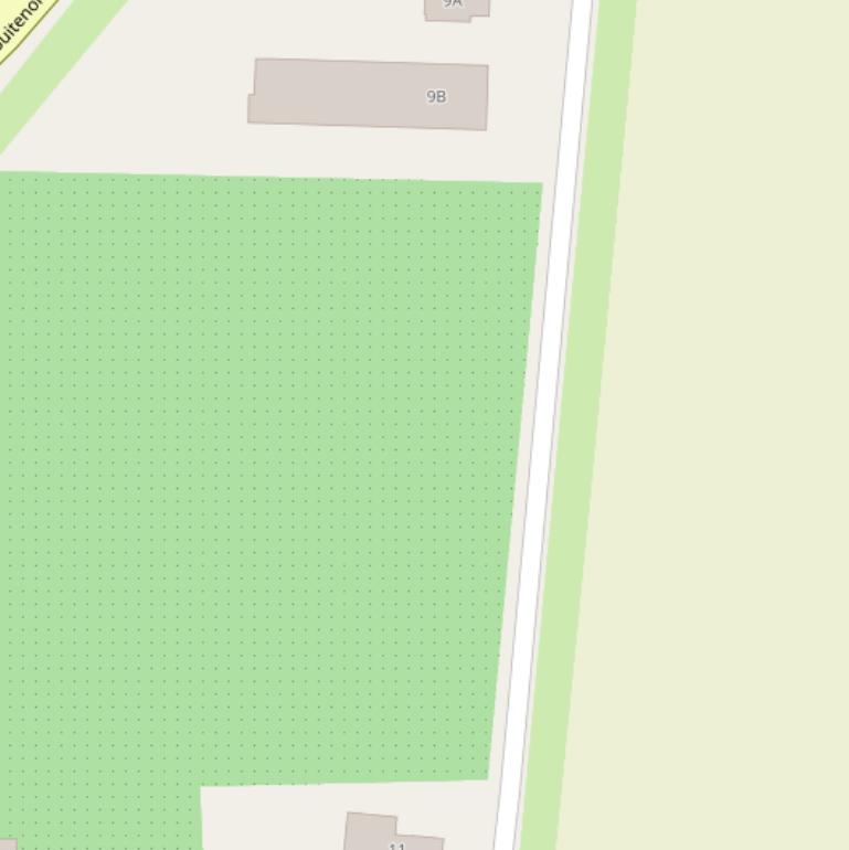 Kaart van de Dorpsweg.