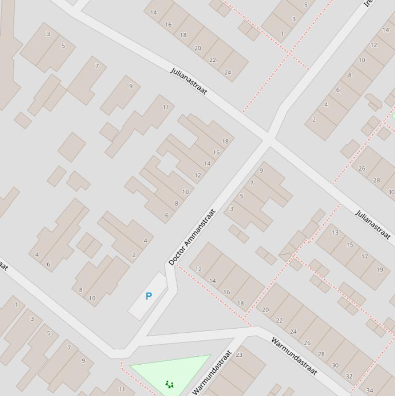 Kaart van de Dr. Ammanstraat.