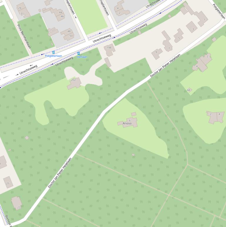 Kaart van de Dr. J.P. Heijelaan.