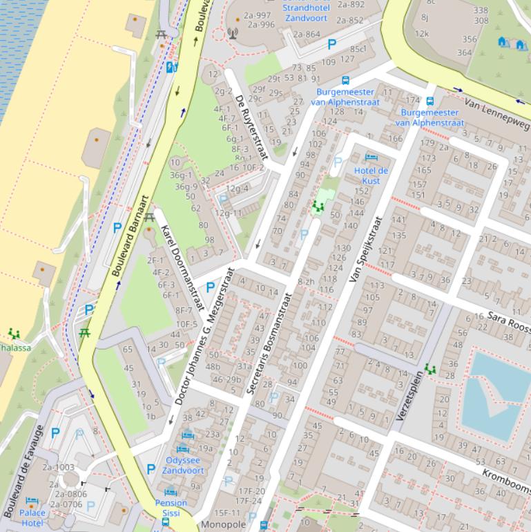 Kaart van de Dr Joh G Mezgerstraat.