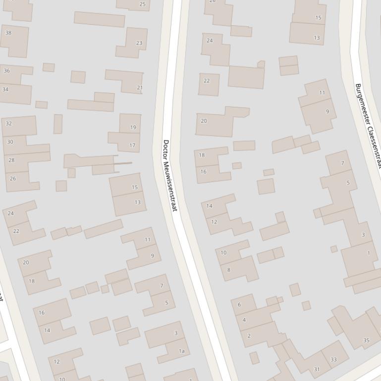 Kaart van de Dr.Meuwissenstraat.