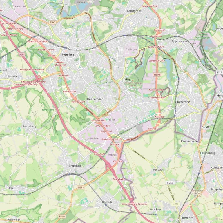 Kaart van de Dr. Nolensstraat.