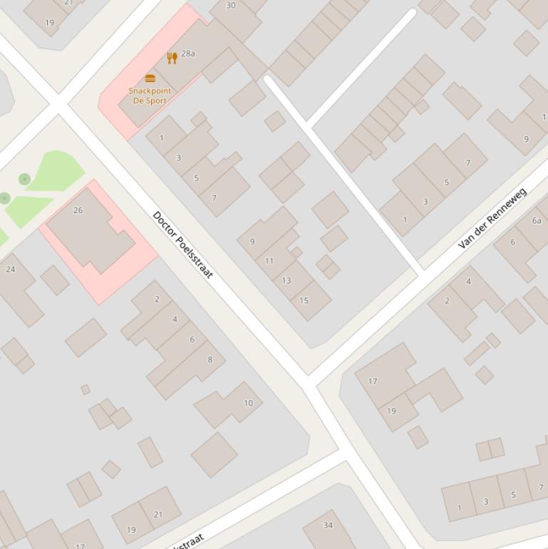 Kaart van de Dr.Poelsstraat.