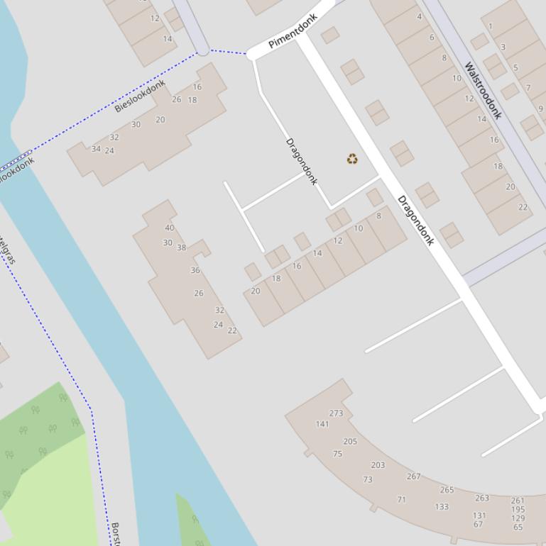 Kaart van  Dragondonk.