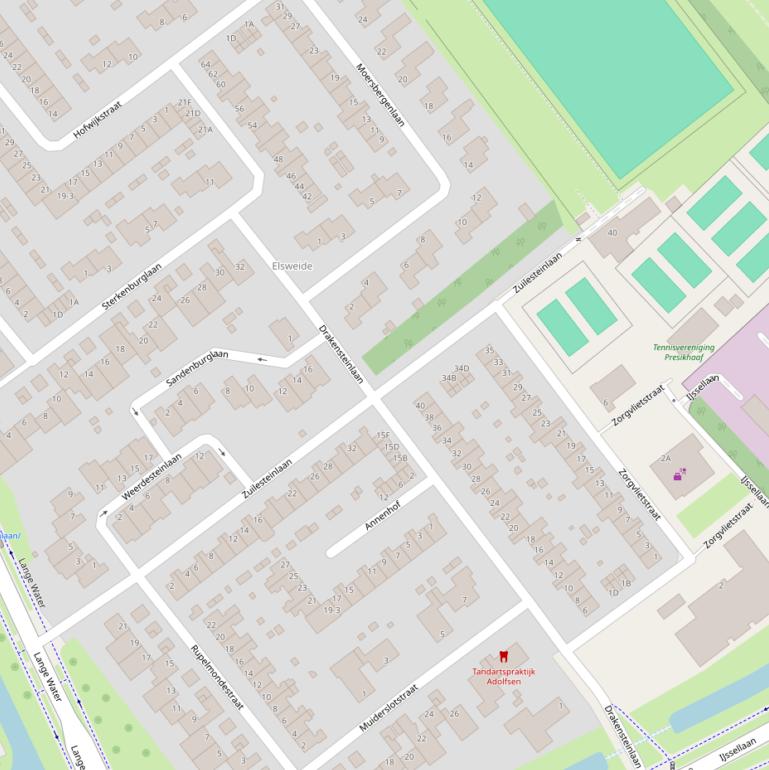 Kaart van de Drakensteinlaan.