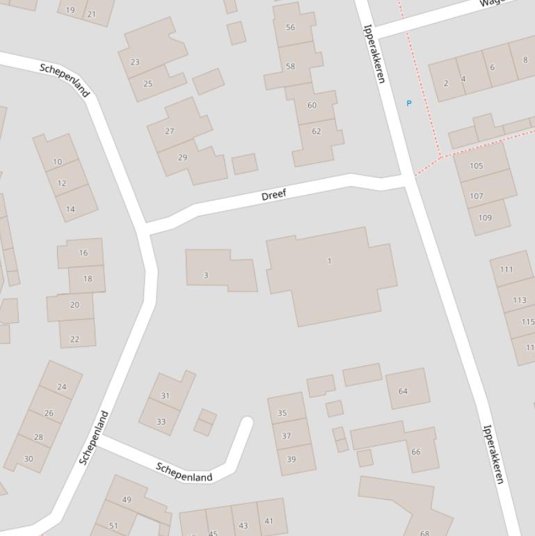 Kaart van  Dreef.