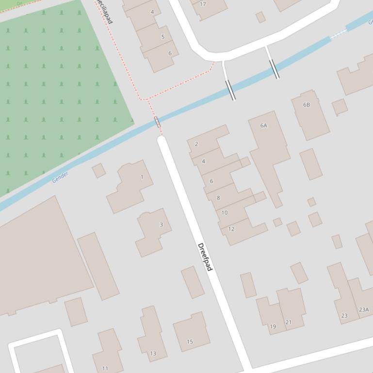 Kaart van het Dreefpad.