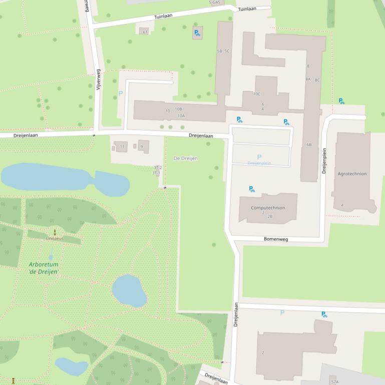 Kaart van de Dreijenlaan.