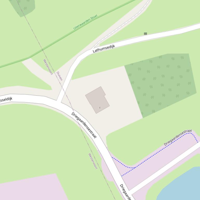 Kaart van de Driegaardensestraat.