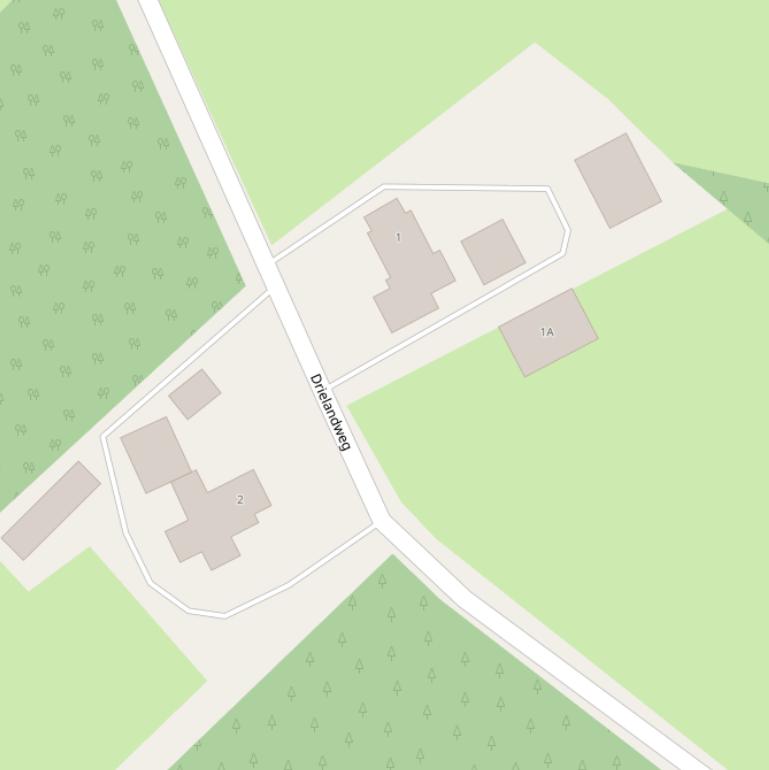 Kaart van de Drielandweg.