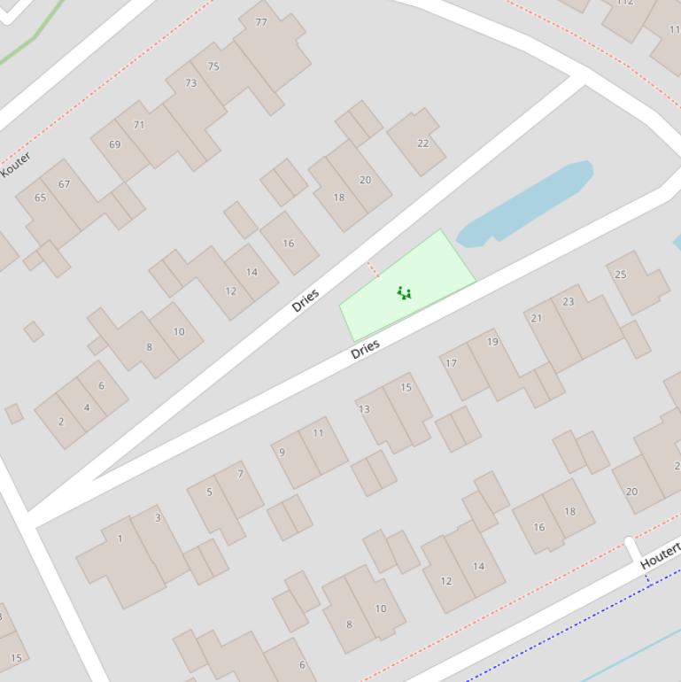 Kaart van  Dries.