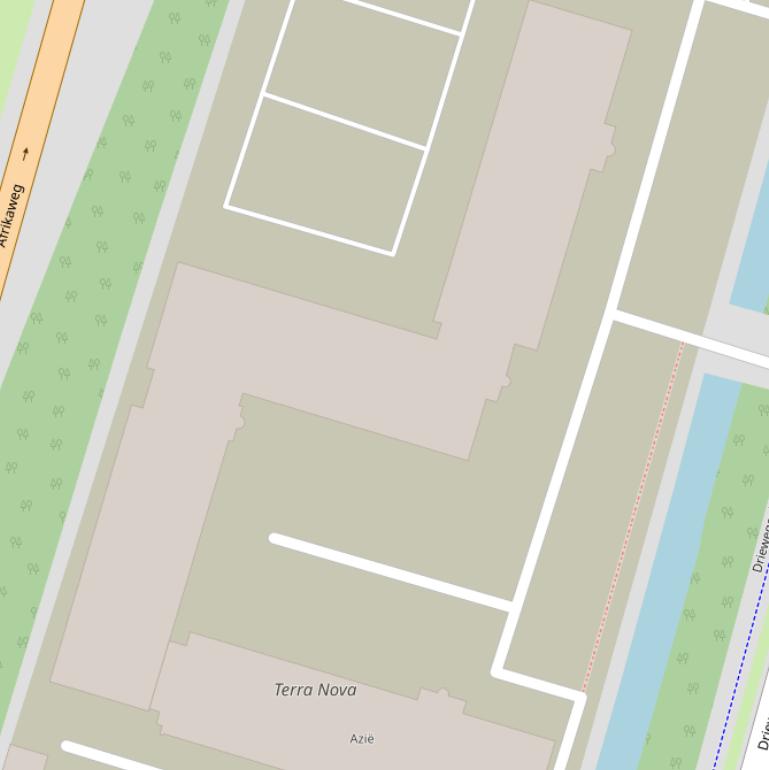 Kaart van de Driewegenlaan.