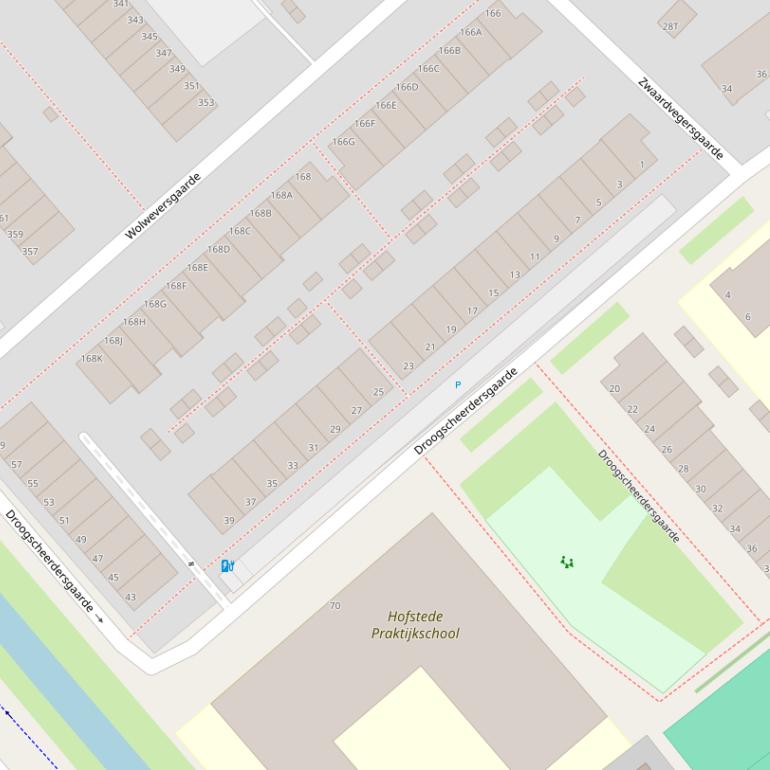 Kaart van  Droogscheerdersgaarde.