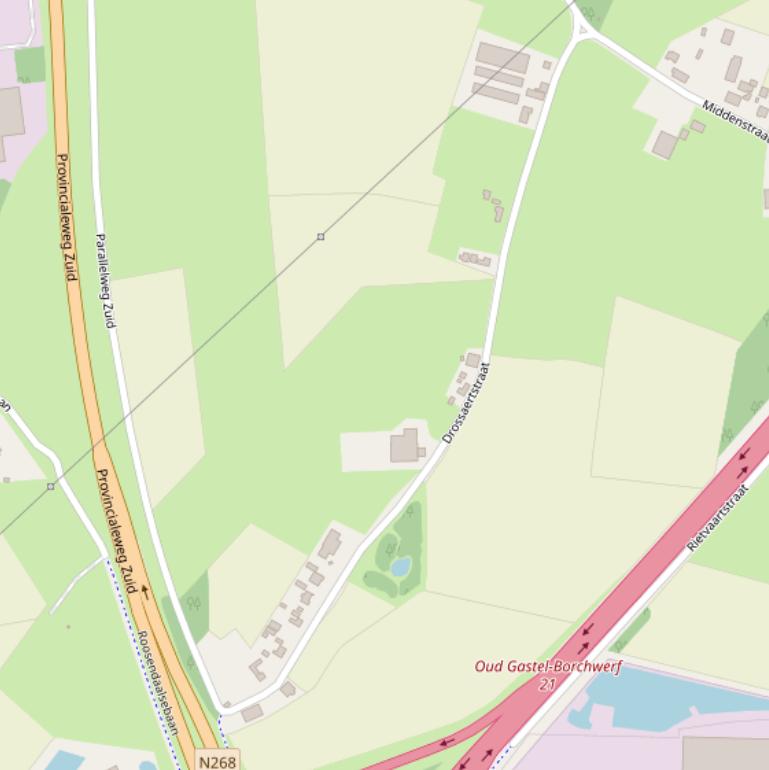 Kaart van de Drossaertstraat.