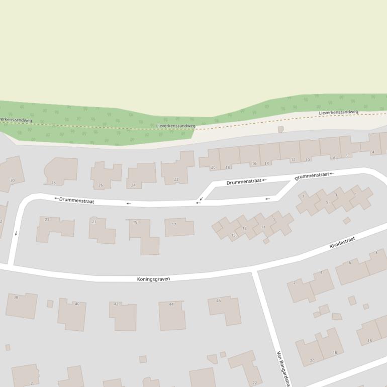 Kaart van de Drummenstraat.