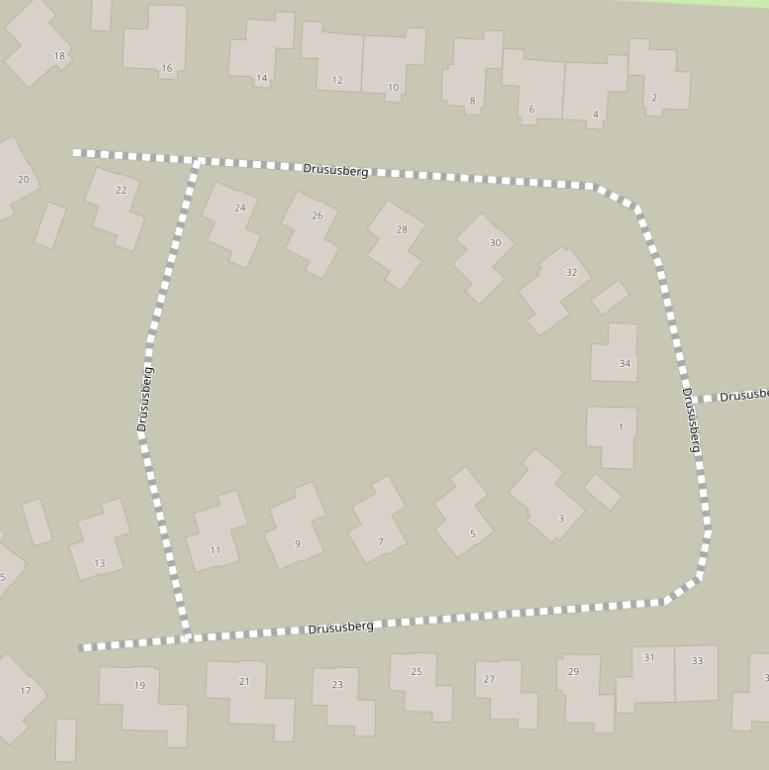 Kaart van  Drususberg.