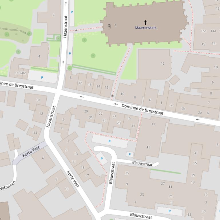 Kaart van  Ds. de Bresstraat.