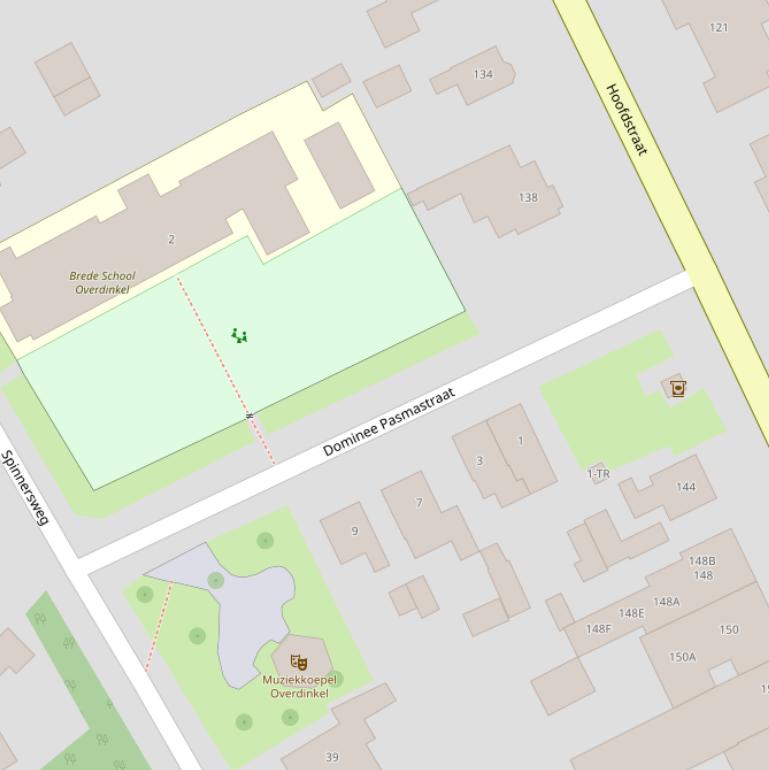 Kaart van de Ds Pasmastraat.